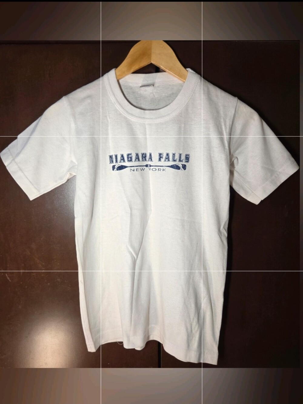 Kids White Niagara Falls New York Tee Youth Size 10